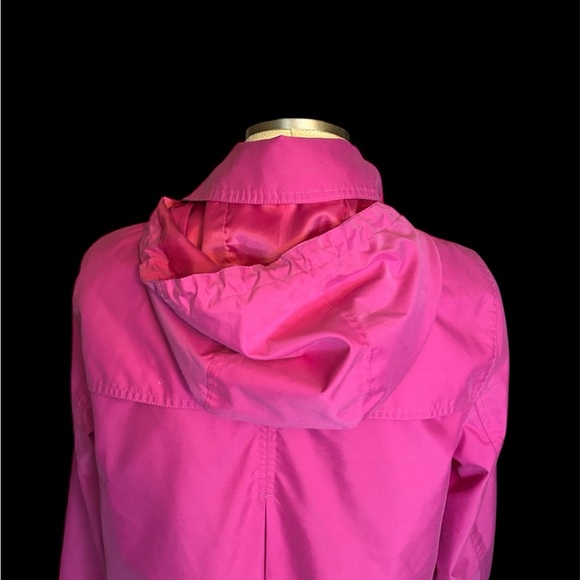 Lands' End Raspberry Pink Trench Coat - Picture 6 of 8